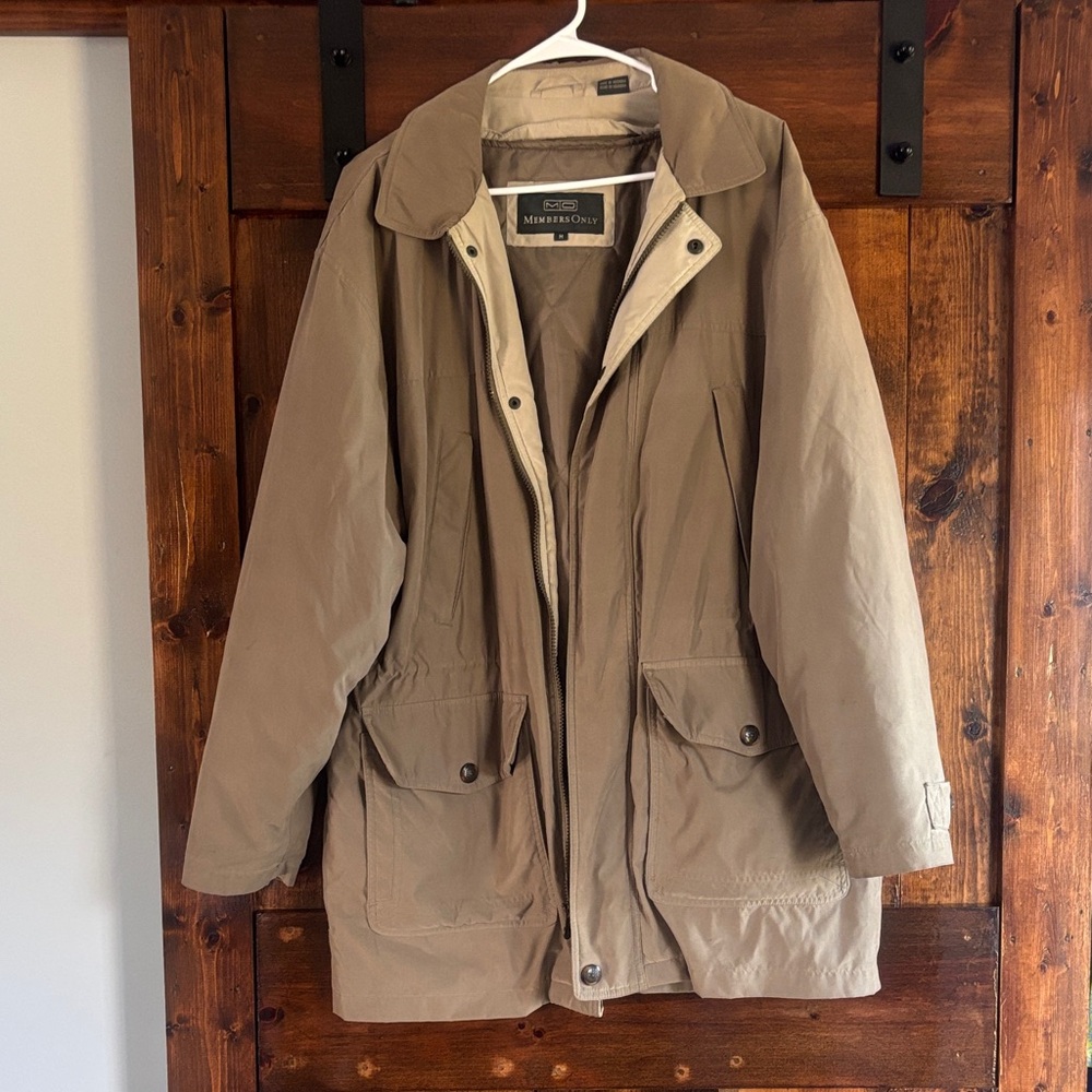 Members Only Men's Tan double layer Jacket
